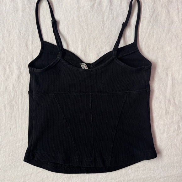 🎄Free People Intimately More In Love Corset Cami - Black - Picture 7 of 11